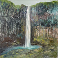 Stuðlabergsfoss - Waterfall in a canyon of basalt columns